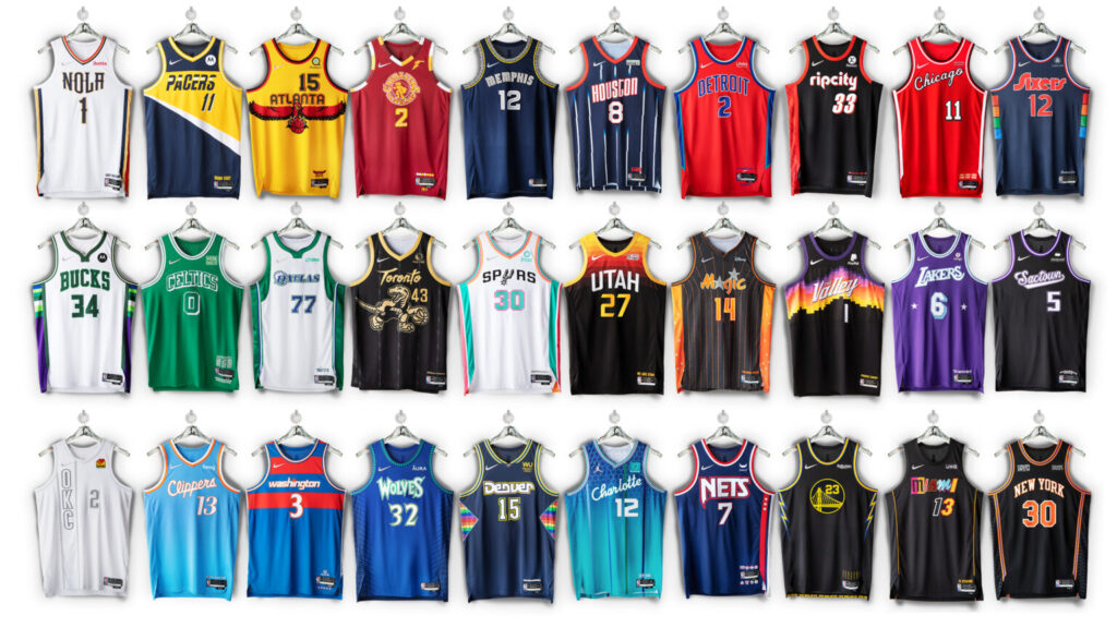 Imagem Ilustrando a Notícia: Equipes da NBA lançam uniformes comemorativos