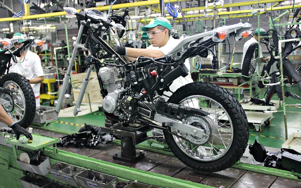 Imagem Ilustrando a Notícia: Produção de motocicletas ultrapassa 1 milhão de unidades no ano