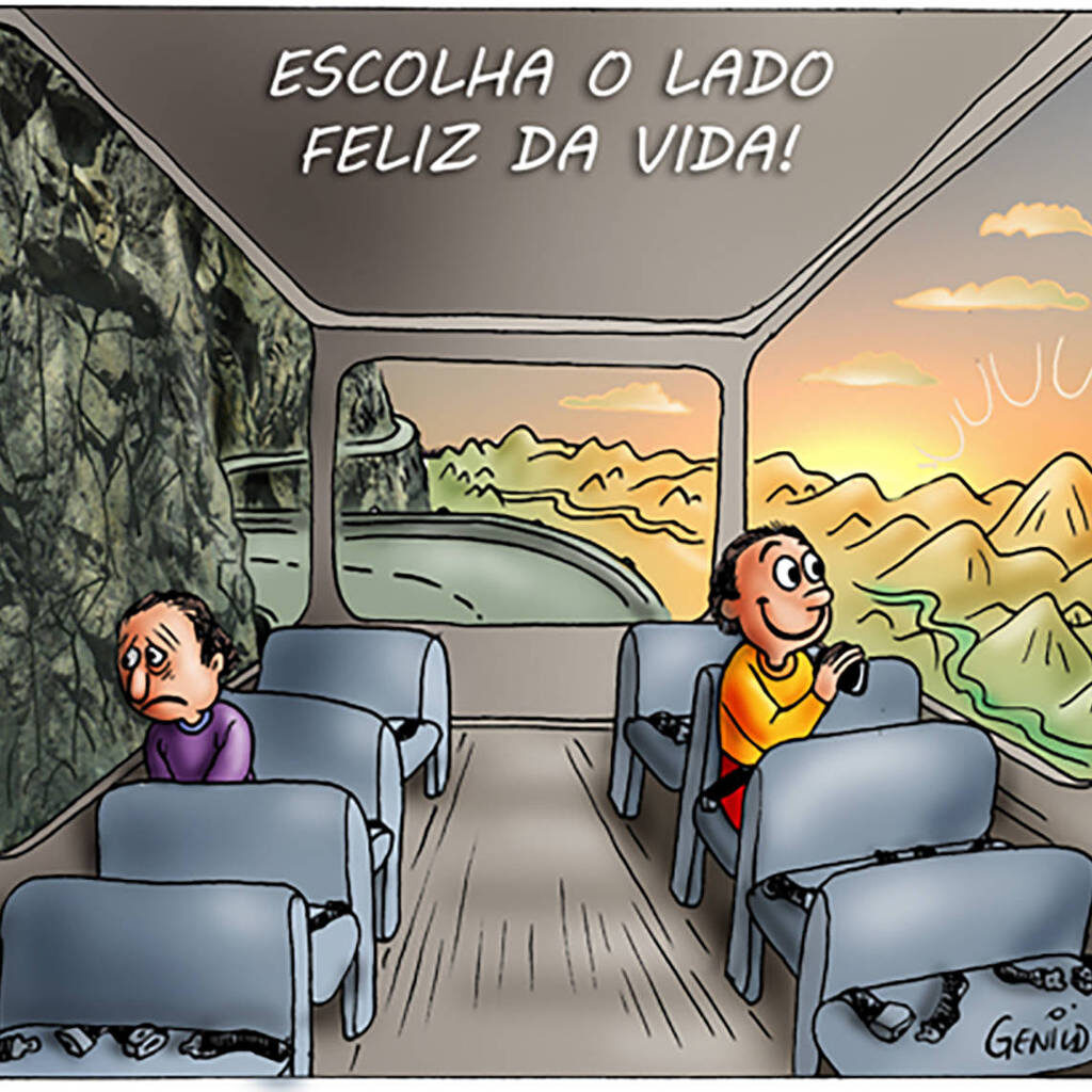 Imagem Ilustrando a Notícia: Cartunista brasileiro pretende vender como NFT charge que inspirou meme do ônibus