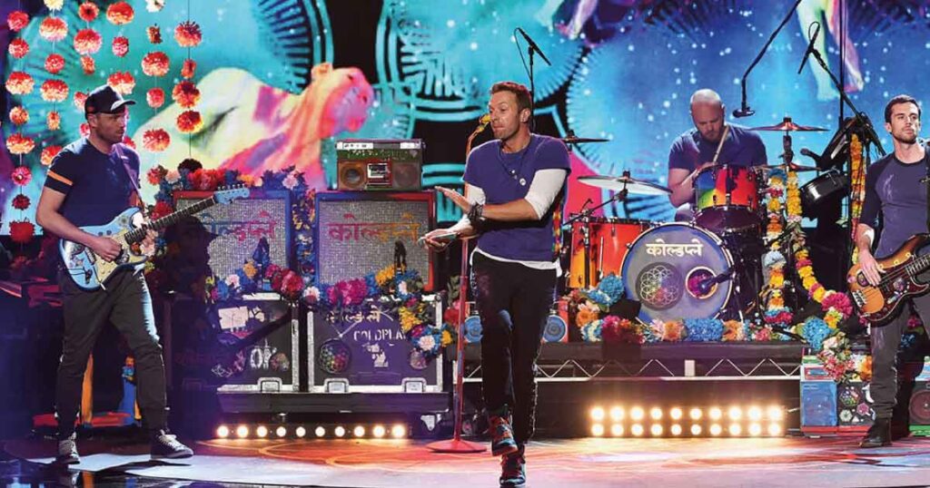 Imagem Ilustrando a Notícia: Vocalista do Coldplay afirma que a banda não irá lançar mais álbuns após 2025