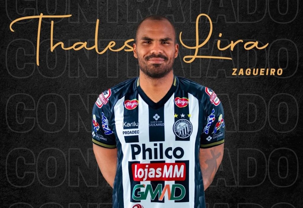 Imagem Ilustrando a Notícia: Operário Ferroviário anuncia contratação de zagueiro Thales, ex-Atlético Goianiense