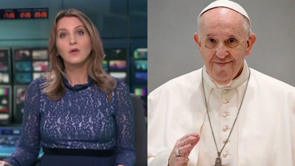 Imagem Ilustrando a Notícia: Jornalista comete erro e noticia morte do Papa Francisco durante transmissão de Natal; veja o vídeo
