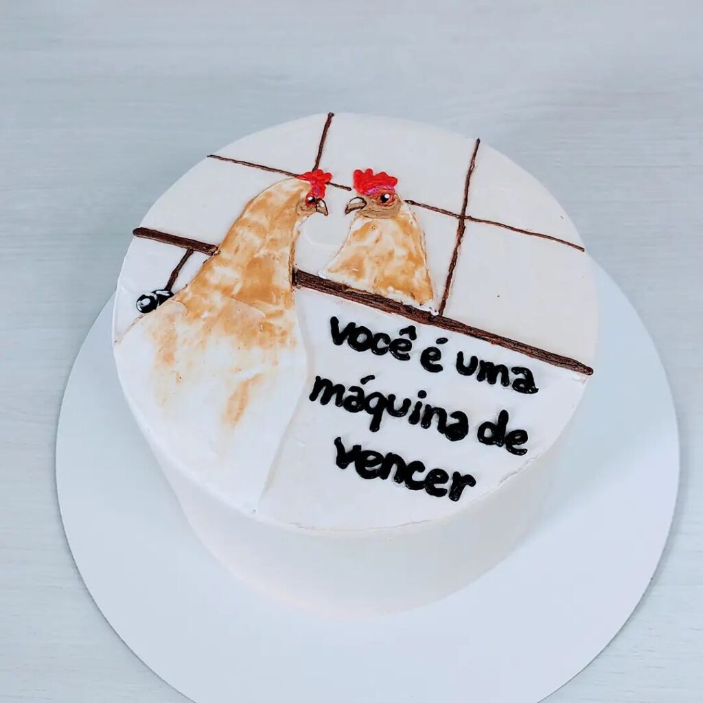 Imagem Ilustrando a Notícia: Inspirada pelos memes, confeiteira Goiana cria bolos que fazem sucesso nas redes sociais