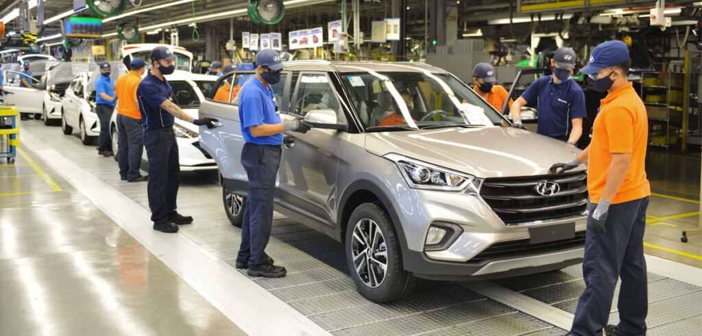 Imagem Ilustrando a Notícia: Hyundai planeja parar sua fabricação de motores a combustão e focar nos elétricos