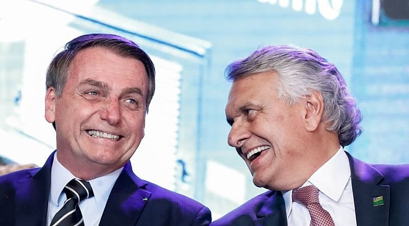 Imagem Ilustrando a Notícia: RRF aumenta a tensão entre os ex-aliados Caiado e Bolsonaro