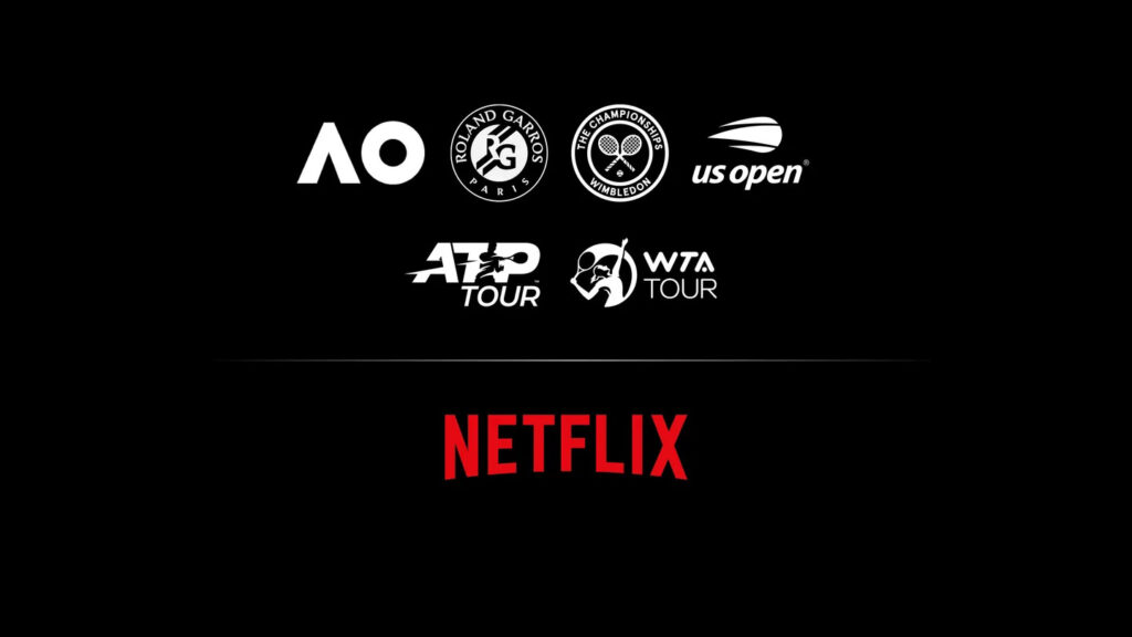 Imagem Ilustrando a Notícia: Netflix anuncia série documental com tenistas profissionais e bastidores dos torneios ATP, WTA e dos Grand Slam