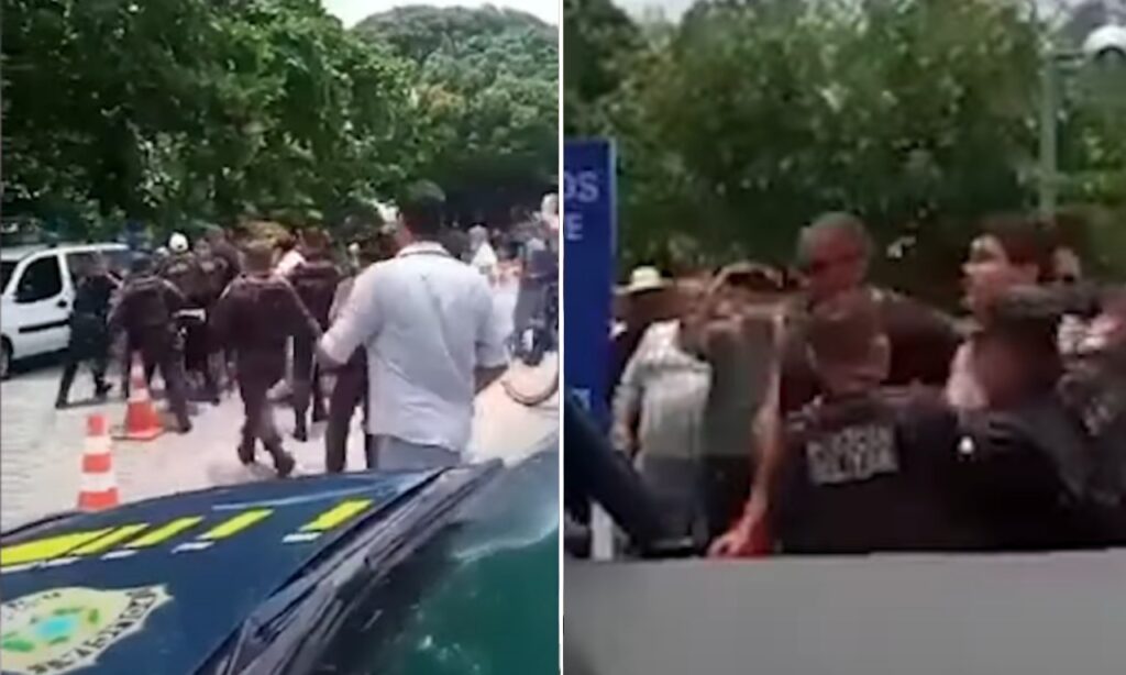 Imagem Ilustrando a Notícia: Homem é preso após tentar atingir Bolsonaro com ovo no interior do Rio de Janeiro