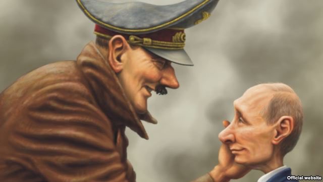 Imagem Ilustrando a Notícia: Conta oficial da Ucrânia compara Vladimir Putin a Hitler; “Não é meme, mas nossa realidade”