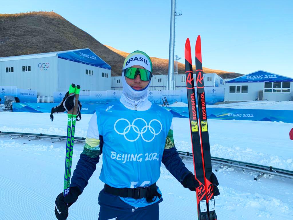 Imagem Ilustrando a Notícia: Manex Silva é o primeiro brasileiro a competir no esqui cross-country em Pequim 2022