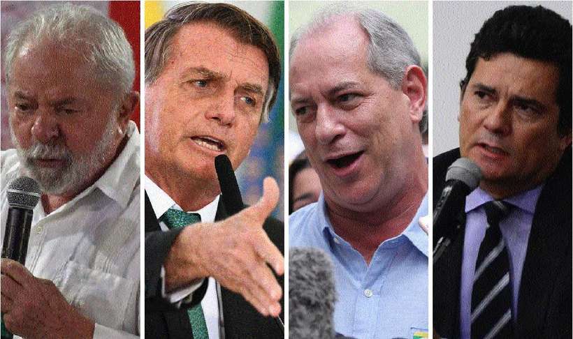 Imagem Ilustrando a Notícia: Lula lidera pesquisa presidencial com 45% e Bolsonaro aparece com 23%
