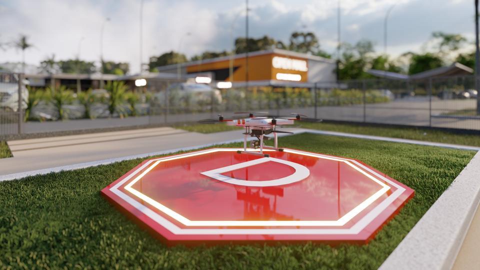 Imagem Ilustrando a Notícia: Após liberação, drones devem revolucionar entrega; Goiás terá 1º droneport do Centro-Oeste