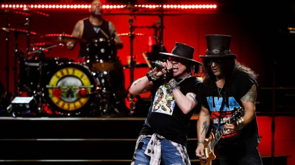 Imagem Ilustrando a Notícia: Guns N’Roses confirma show em Goiânia; a apresentação da banda será no dia 11 de setembro