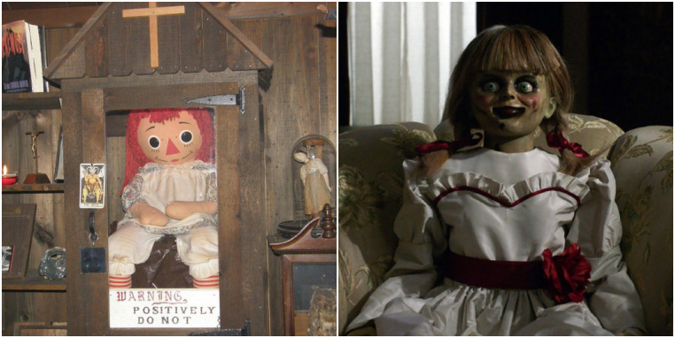 Imagem Ilustrando a Notícia: Verdadeira boneca Annabelle é retirada da caixa e fãs temem novas atividades paranormais