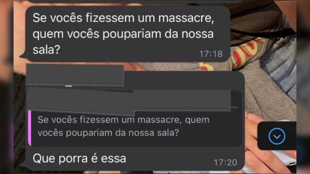 Imagem Ilustrando a Notícia: “Eu queria ver a reação das pessoas”: diz aluno que fez menção a massacre em universidade de Goiânia