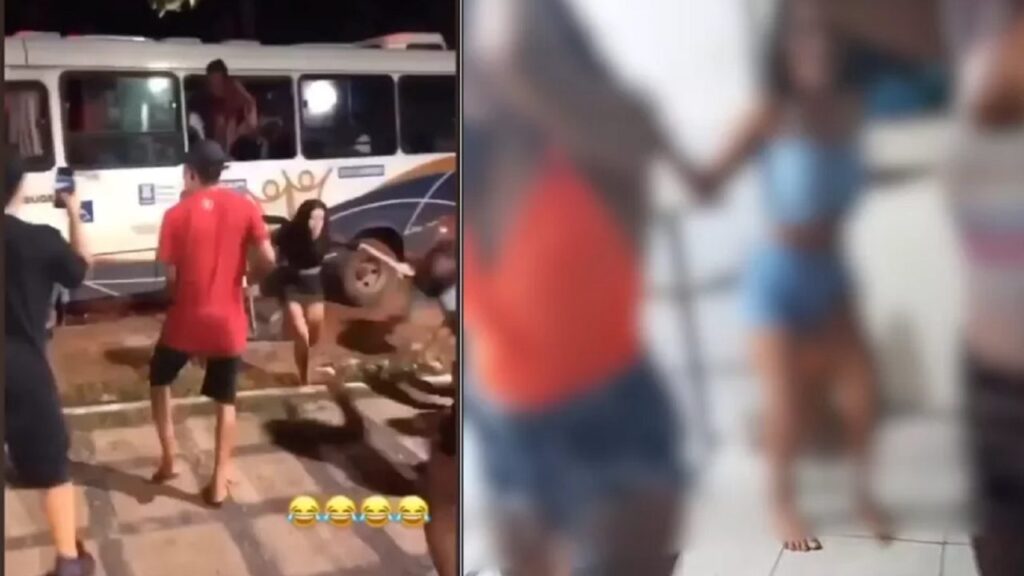 Imagem Ilustrando a Notícia: Adolescentes quebram ônibus e dançam em delegacia após mais de 60 serem apreendidos em festa; Veja o vídeo