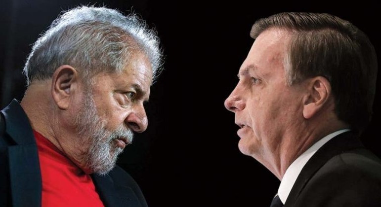 Imagem Ilustrando a Notícia: Lula amplia vantagem para 11 pontos (49%) contra Bolsonaro (38%) em 2º turno, diz PoderData