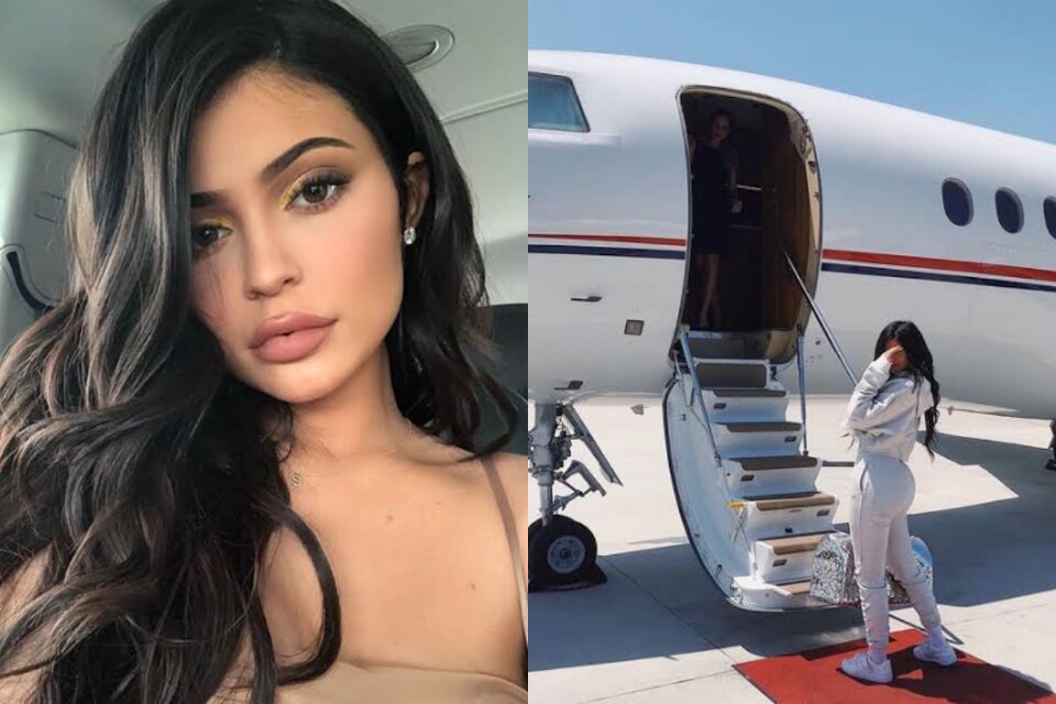 Imagem Ilustrando a Notícia: Kylie Jenner é detonada nas redes sociais por usar jatinho particular para voos de três minutos