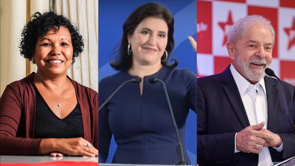 Imagem Ilustrando a Notícia: Lula, Simone Tebet e Vera Lúcia registram no TSE candidaturas à Presidência da República