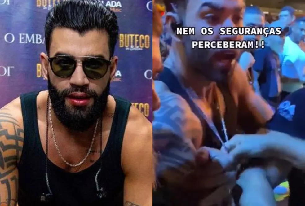 Imagem Ilustrando a Notícia: Gusttavo Lima tem colar furtado durante show em São Luís; assista