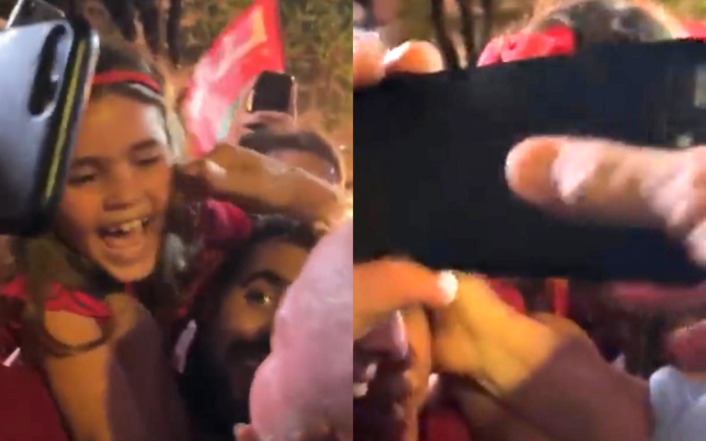 Imagem Ilustrando a Notícia: Homem tem celular furtado após tentar tirar foto com Lula; veja o vídeo