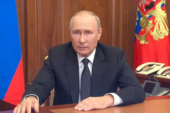 Imagem Ilustrando a Notícia: Putin decreta mobilização parcial e ameaça guerra nuclear contra o ocidente ; veja vídeo