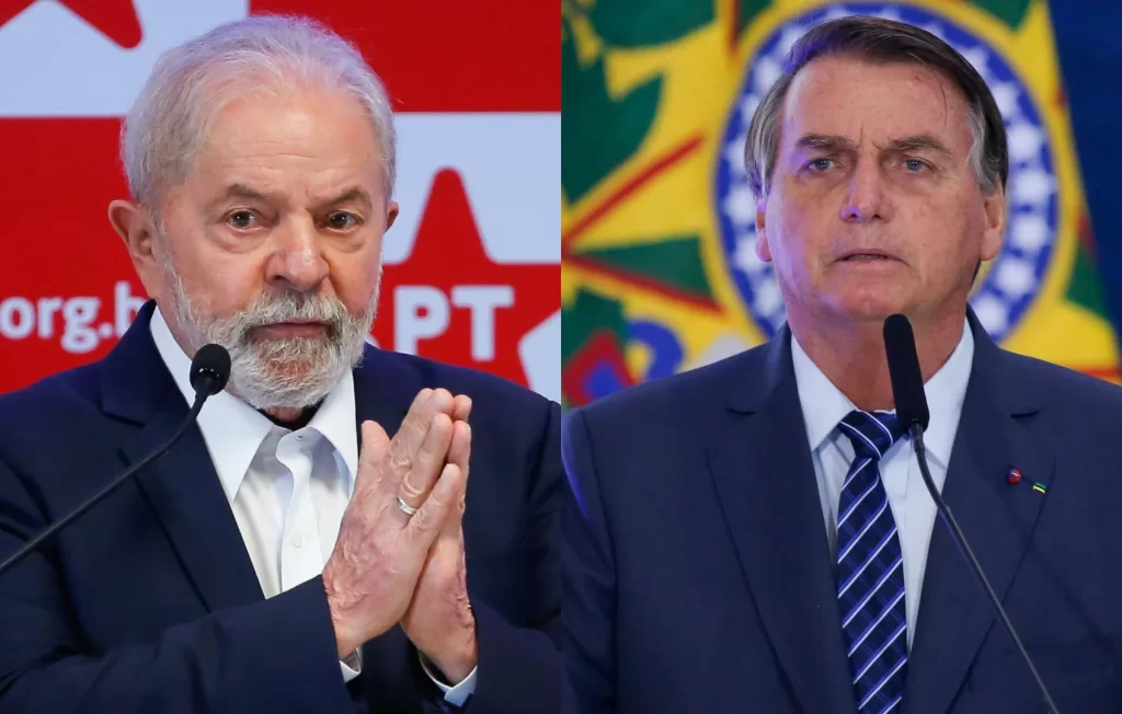 Imagem Ilustrando a Notícia: Lula e Bolsonaro se enfrentam no 2° turno no dia 30 de outubro