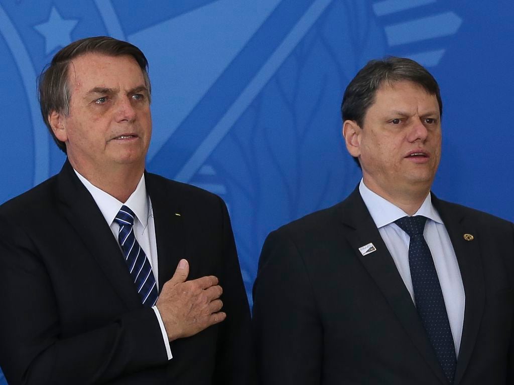 Imagem Ilustrando a Notícia: Bolsonaro se pronuncia sobre tiroteio durante agenda de Tarcísio