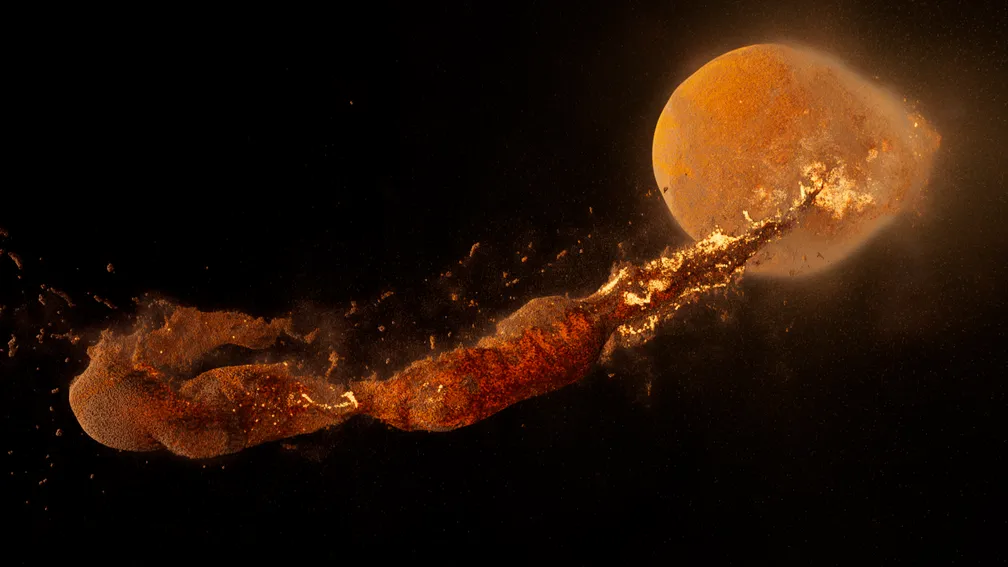 Imagem Ilustrando a Notícia: Nasa simula processo de criação da Lua