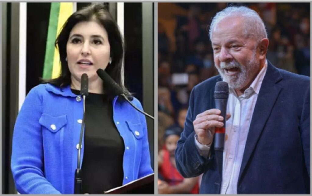 Imagem Ilustrando a Notícia: Janja liga para Tebet e senadora conversa com Lula sobre apoio