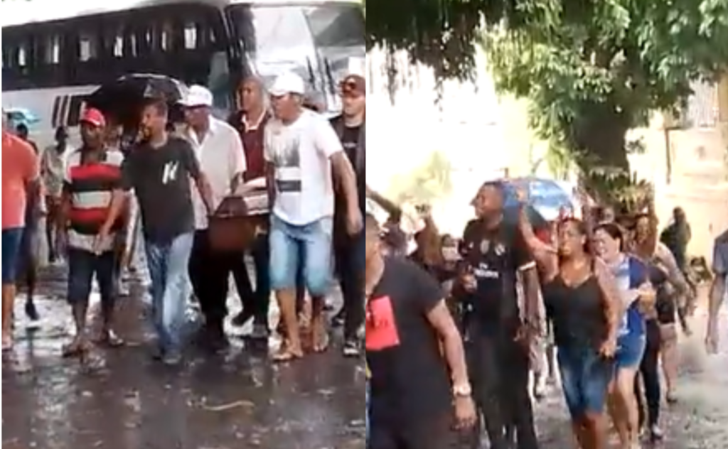 Imagem Ilustrando a Notícia: Fã de Chiclete com Banana é sepultado ao som da banda em Salvador; veja vídeo