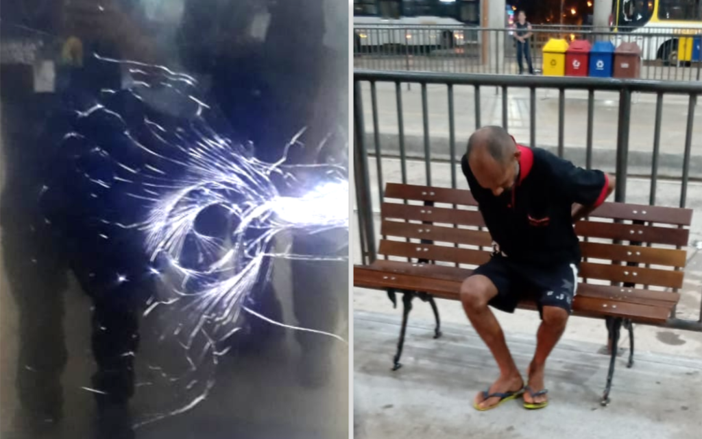 Imagem Ilustrando a Notícia: Homem é preso após quebrar painéis eletrônicos no Terminal Isidória