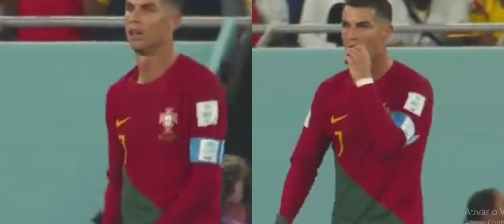 Imagem Ilustrando a Notícia: Vídeo de Cristiano Ronaldo tirando lanche da cueca viraliza; Portugal explica situação