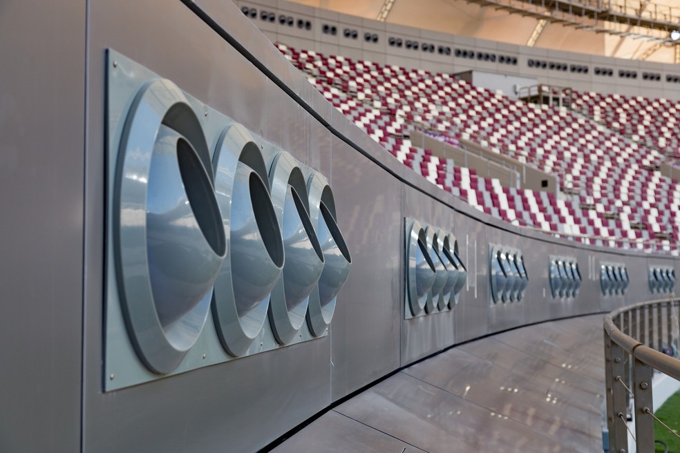 Imagem Ilustrando a Notícia: Ar-condicionado inteligente: entenda sistema de ventilação utilizado nos estádios do Catar