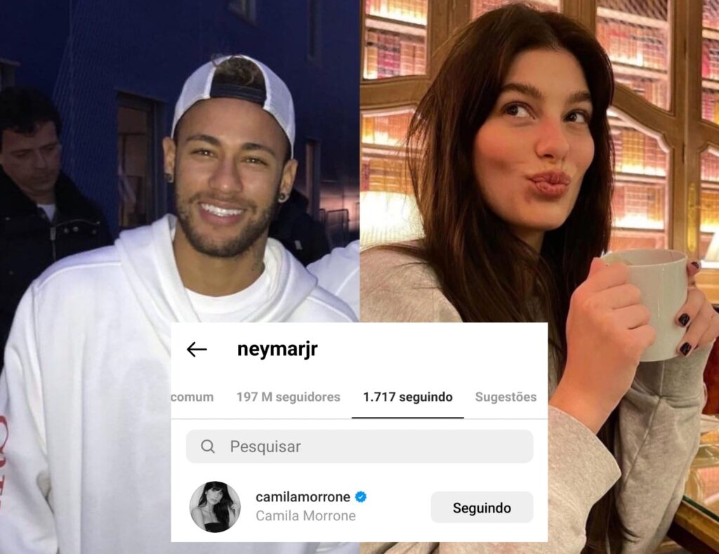 Imagem Ilustrando a Notícia: Neymar começa a seguir Camila Morrone, ex-namorada de Leonardo Dicaprio