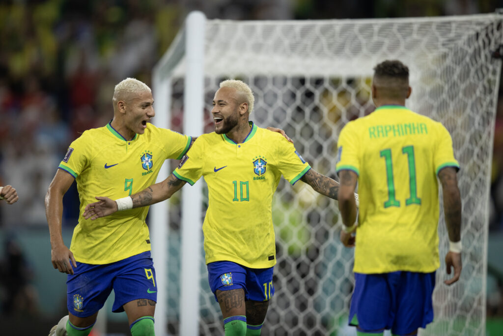 Imagem Ilustrando a Notícia: Com primeiro tempo arrasador, Brasil goleia a Coreia do Sul e vai às quartas de final da Copa