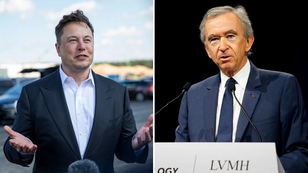Imagem Ilustrando a Notícia: Bernard Arnault ultrapassa Elon Musk e se torna pessoa mais rica do mundo