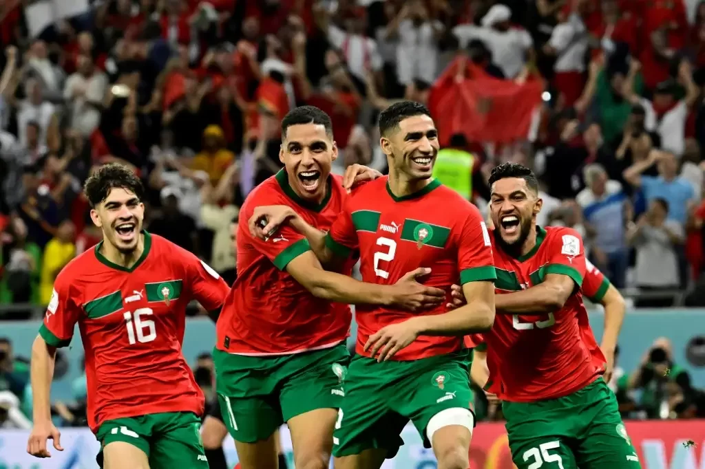 Imagem Ilustrando a Notícia: Marrocos vence Portugal e se consagra como 1ª seleção africana a chegar à semifinal de uma Copa do Mundo