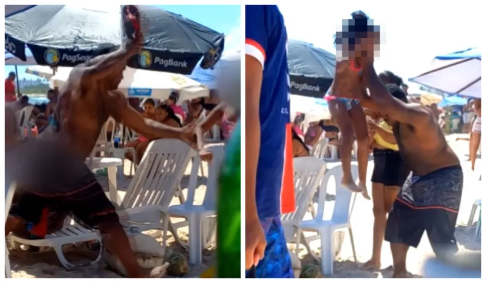 Imagem Ilustrando a Notícia: Pai bate nas filhas em praia de Salvador; polícia investiga