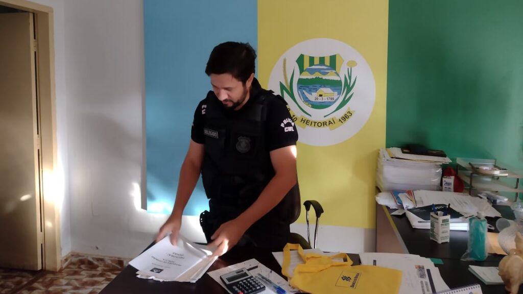 Imagem Ilustrando a Notícia: Prefeito e secretários de Heitoraí são afastados em operação que investiga fraudes em licitações