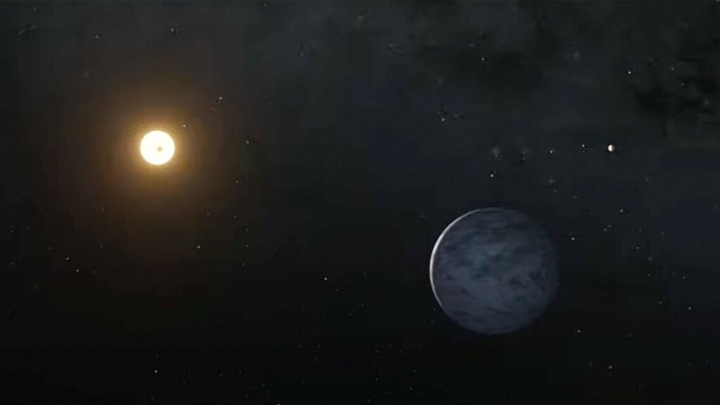 Imagem Ilustrando a Notícia: Planeta localizado em zona habitável é descoberto pela Nasa
