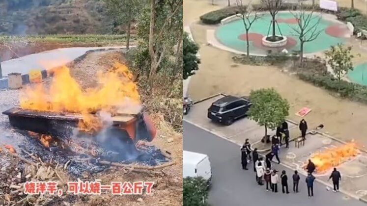 Imagem Ilustrando a Notícia: Explosão de Covid-19 na China lota crematórios  e obriga famílias a queimarem mortos nas ruas; assista