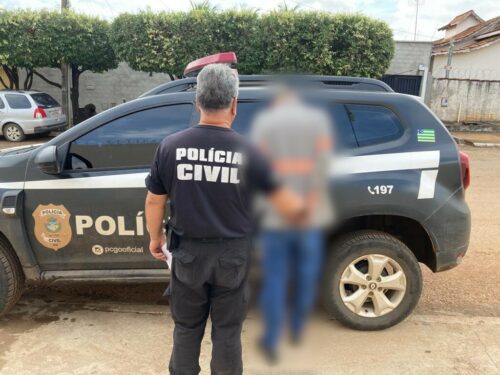 Imagem Ilustrando a Notícia: Homem é preso após pichar trabalho da ex e enviar fotos íntimas do casal, em Minaçu