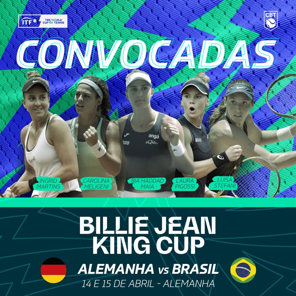 Imagem Ilustrando a Notícia: <strong>Time Brasil é convocado para disputa da Billie Jean King Cup</strong>