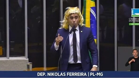 Imagem Ilustrando a Notícia: Deputado Nikolas Ferreira deve responder pedido de cassação após fala transfóbica no Dia da Mulher