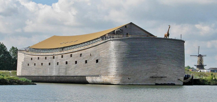 Imagem Ilustrando a Notícia: Réplica da Arca de Noé existe e levou 20 anos para ficar pronta; conheça a criação holandesa