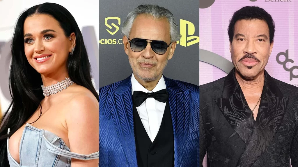 Imagem Ilustrando a Notícia: Katy Perry, Lionel Richie e Andrea Bocelli são anunciados como atrações na cerimônia de coroação do Rei Charles III