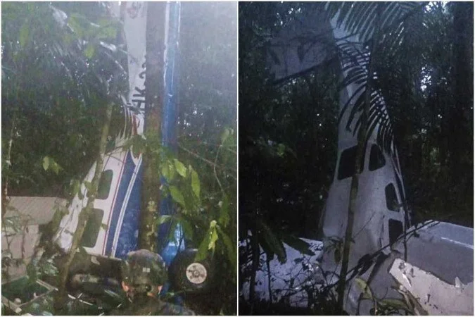Imagem Ilustrando a Notícia: Avião cai na Amazônia, mata três adultos e quatro crianças sobreviventes somem na floresta