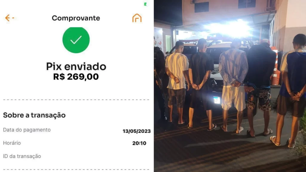Imagem Ilustrando a Notícia: Dois homens são presos suspeitos de aplicar golpe do Pix em pizzaria de Rio Verde