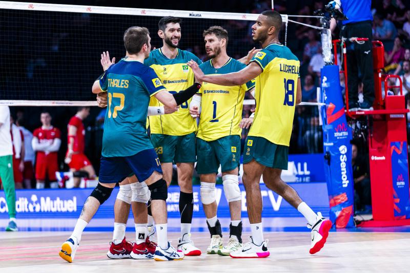 Imagem Ilustrando a Notícia: Brasil vence a Bulgária e chega a quarta vitória na VNL