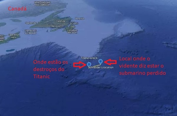 Imagem Ilustrando a Notícia: ‘Vidente’ aponta onde está submarino perdido em expedição ao Titanic